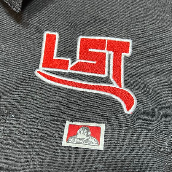 Ben Davis Quarter Zip Shirt Men XXL Black Truck Club USA Short Sleeve Workwear - Picture 6 of 7